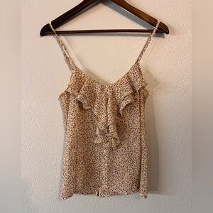 Poetry Floral Blouse Medium with back zipper